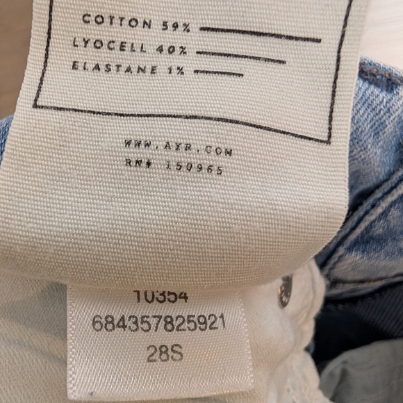 AYR The Secret Sauce Heirloom Distressed Light WashJeans 28 Short Premium Denim - Picture 11 of 15